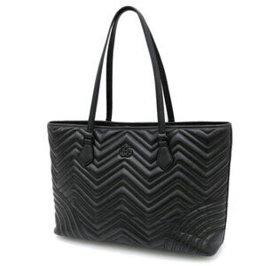 Gucci GG Marmont Matelasse Tote Bag black leather